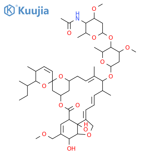 Avermectin A1a,4''-(acetylamino)-5-O-demethyl-4''-deoxy-26-methoxy-, (4''R)- (9CI) structure
