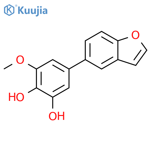 1,2-Benzenediol,5-(5-benzofuranyl)-3-methoxy- structure