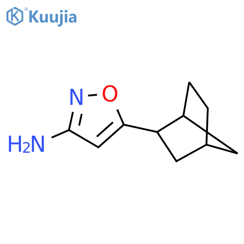5-{bicyclo2.2.1heptan-2-yl}-1,2-oxazol-3-amine structure