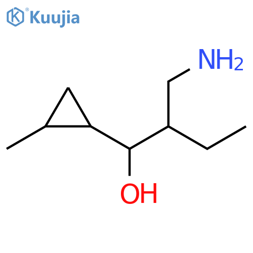 2-(Aminomethyl)-1-(2-methylcyclopropyl)butan-1-ol structure