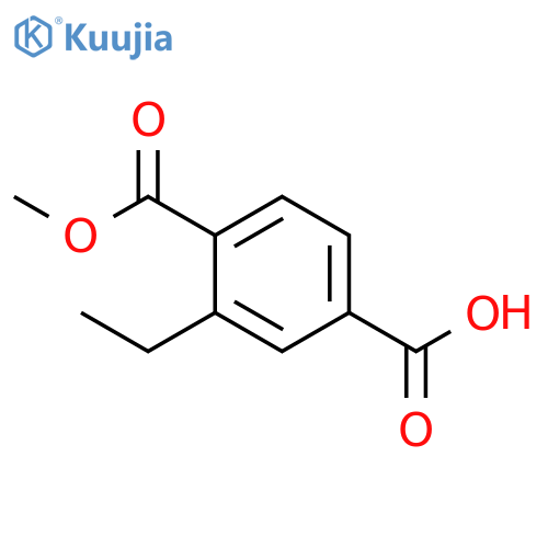 1,4-Benzenedicarboxylic acid, 2-ethyl-, 1-methyl ester structure