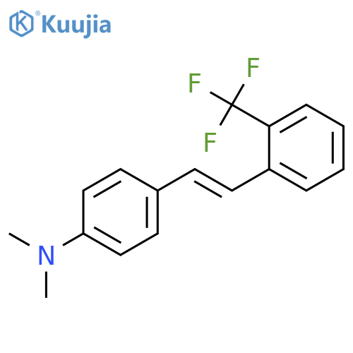 Benzenamine, N,N-dimethyl-4-[2-[2-(trifluoromethyl)phenyl]ethenyl]- structure