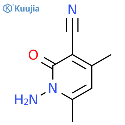 1-Amino-4,6-dimethyl-2-oxo-1,2-dihydropyridine-3-carbonitrile structure