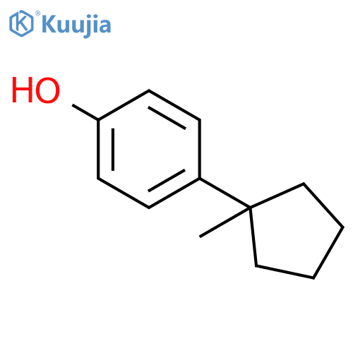 Phenol, 4-(1-methylcyclopentyl)- structure