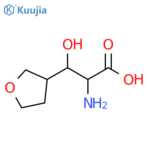 3-Furanpropanoic acid, α-aminotetrahydro-β-hydroxy- structure