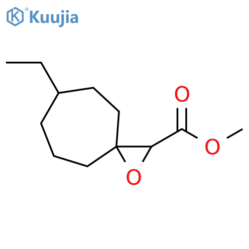 1-Oxaspiro[2.6]nonane-2-carboxylic acid, 6-ethyl-, methyl ester structure