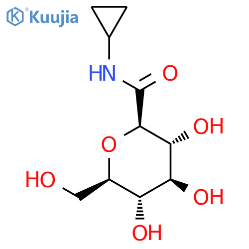 D-glycero-D-gulo-Heptonamide, 2,6-anhydro-N-cyclopropyl- structure