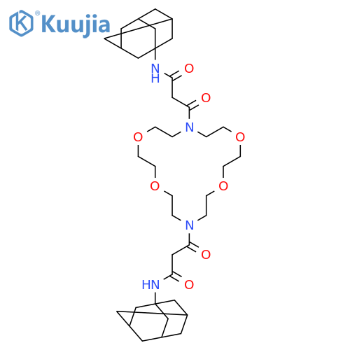 1,4,10,13-Tetraoxa-7,16-diazacyclooctadecane-7,16-dipropanamide,b16,b7-dioxo-N7,N16-bis(tricyclo[3.3.1.13,7]dec-1-yl)- structure