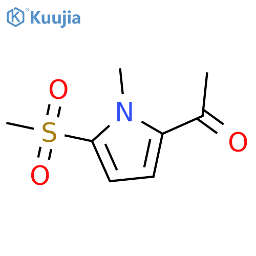 1-[1-methyl-5-(methylsulfonyl)-1H-pyrrol-2-yl]-Ethanone structure