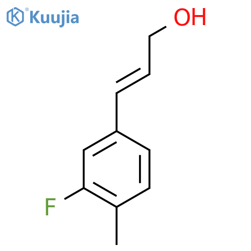 3-(3-fluoro-4-methylphenyl)prop-2-en-1-ol structure