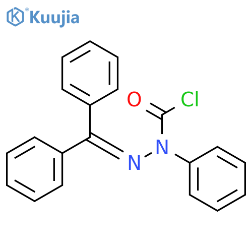 Hydrazinecarbonyl chloride, (diphenylmethylene)phenyl- structure