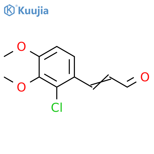 3-(2-chloro-3,4-dimethoxyphenyl)prop-2-enal structure