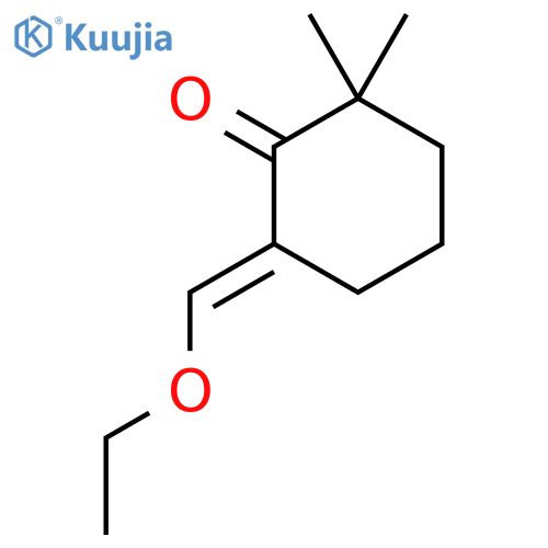 6-(Ethoxymethylidene)-2,2-dimethylcyclohexan-1-one structure