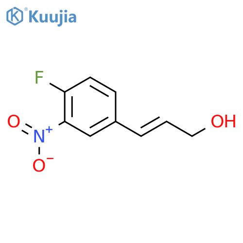 3-(4-fluoro-3-nitrophenyl)prop-2-en-1-ol structure
