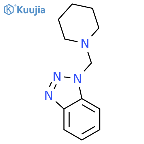 1H-Benzotriazole, 1-(1-piperidinylmethyl)- structure