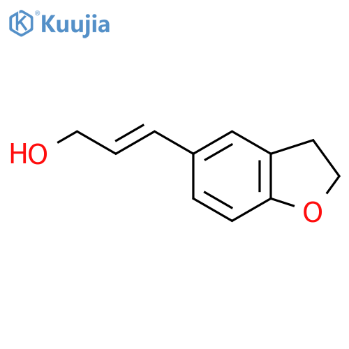 3-(2,3-dihydro-1-benzofuran-5-yl)prop-2-en-1-ol structure