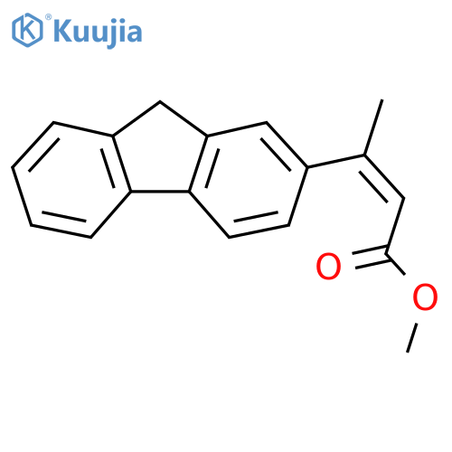 methyl (2Z)-3-(9H-fluoren-2-yl)but-2-enoate structure