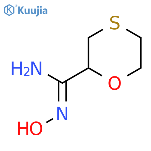 N'-hydroxy-1,4-oxathiane-2-carboximidamide structure