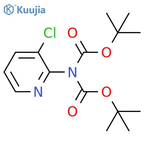 2-(Di-Boc-amino)-3-chloro-pyridine structure