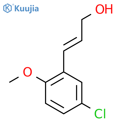 3-(5-chloro-2-methoxyphenyl)prop-2-en-1-ol structure