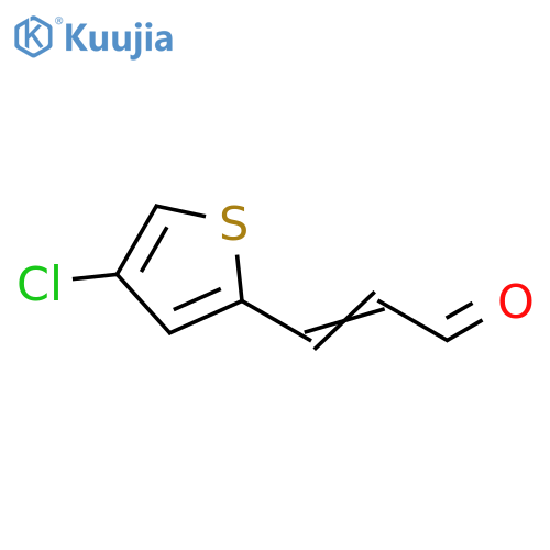 3-(4-chlorothiophen-2-yl)prop-2-enal structure