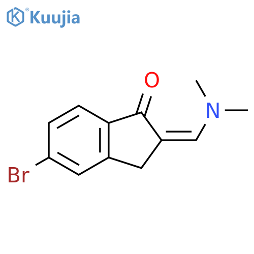 5-bromo-2-(dimethylamino)methylidene-2,3-dihydro-1H-inden-1-one structure
