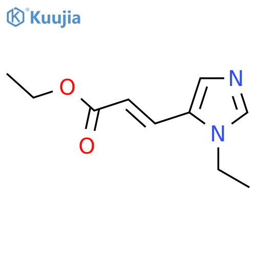 ethyl (2E)-3-(1-ethyl-1H-imidazol-5-yl)prop-2-enoate structure