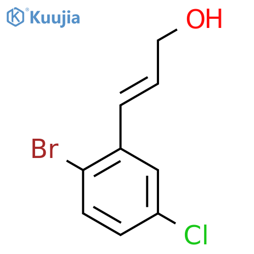 3-(2-bromo-5-chlorophenyl)prop-2-en-1-ol structure