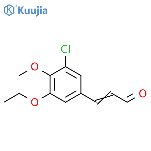 3-(3-chloro-5-ethoxy-4-methoxyphenyl)prop-2-enal structure