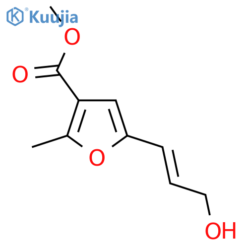 Methyl 5-(3-hydroxyprop-1-en-1-yl)-2-methylfuran-3-carboxylate structure