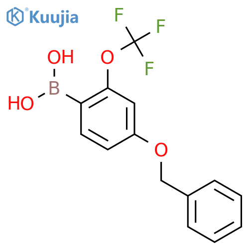 (4-(Benzyloxy)-2-(trifluoromethoxy)phenyl)boronic acid structure