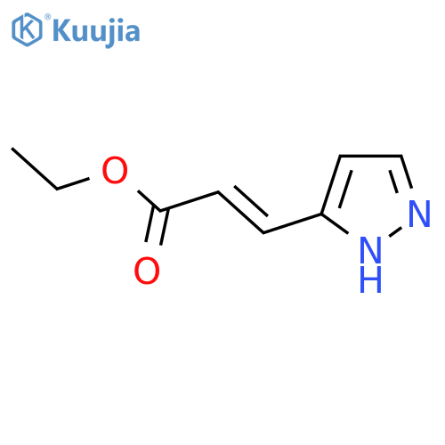 ethyl (2E)-3-(1H-pyrazol-3-yl)prop-2-enoate structure
