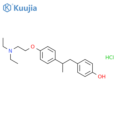 Phenol,4-[2-[4-[2-(diethylamino)ethoxy]phenyl]propyl]-, hydrochloride (1:1) structure