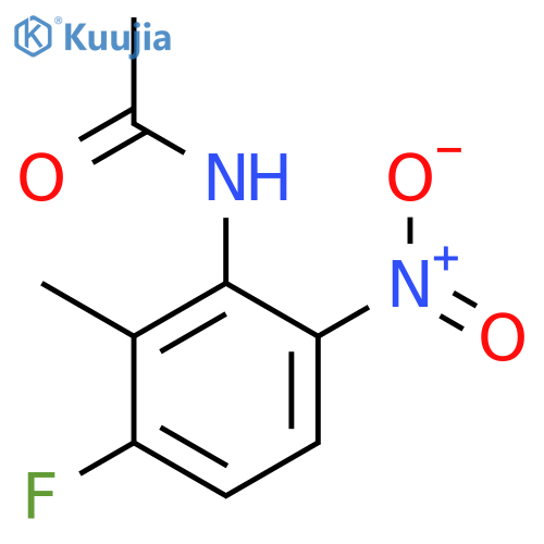 N-(3-Fluoro-2-methyl-6-nitrophenyl)acetamide structure