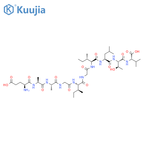 L-Valine, L-a-glutamyl-L-alanyl-L-alanylglycyl-L-isoleucylglycyl-L-isoleucyl-L-leucyl-L-threonyl- structure