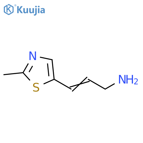 3-(2-methyl-1,3-thiazol-5-yl)prop-2-en-1-amine structure