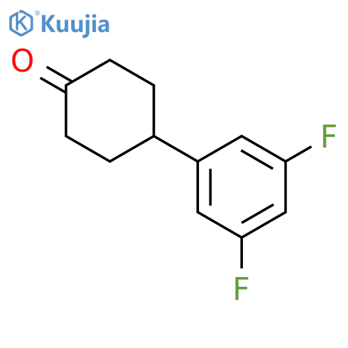 Cyclohexanone, 4-(3,5-difluorophenyl)- structure