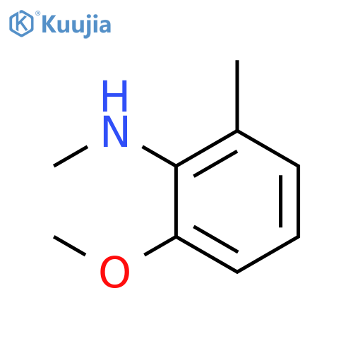 Benzenamine, 2-methoxy-N,6-dimethyl- structure