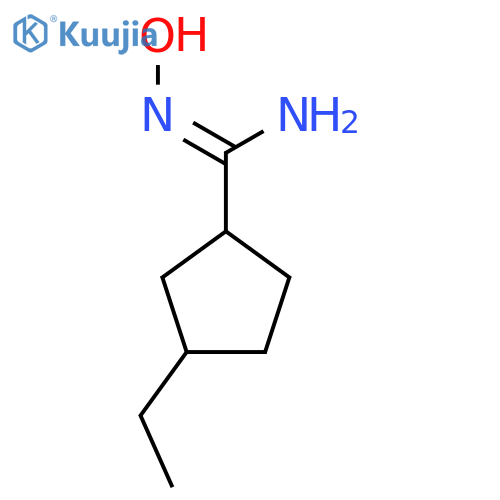 3-Ethyl-n'-hydroxycyclopentane-1-carboximidamide structure