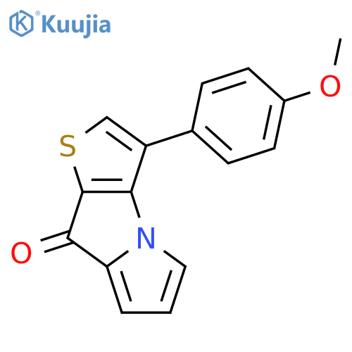 8H-Thieno[2,3-b]pyrrolizin-8-one,3-(4-methoxyphenyl)- structure