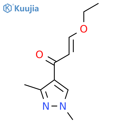 1-(1,3-dimethyl-1H-pyrazol-4-yl)-3-ethoxyprop-2-en-1-one structure