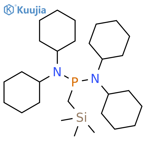 Methylene, [bis(dicyclohexylamino)phosphino](trimethylsilyl)- structure
