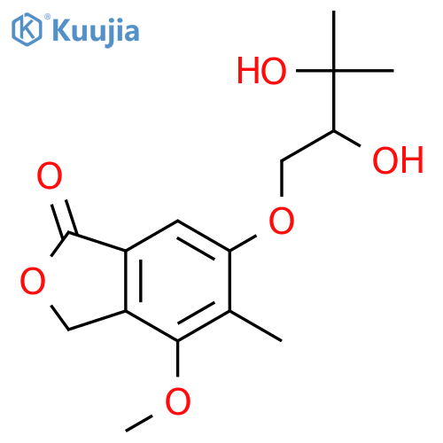 1(3H)-Isobenzofuranone,6-[(2S)-2,3-dihydroxy-3-methylbutoxy]-4-methoxy-5-methyl- structure