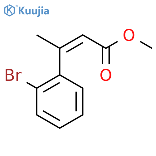 methyl (2Z)-3-(2-bromophenyl)but-2-enoate structure