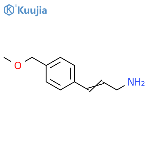 3-4-(methoxymethyl)phenylprop-2-en-1-amine structure