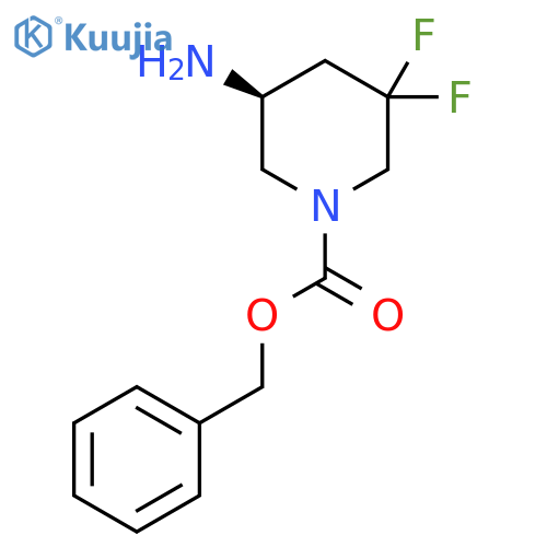 Benzyl (5S)-5-amino-3,3-difluoropiperidine-1-carboxylate structure