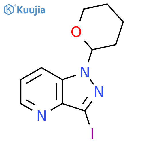 3-Iodo-1-(tetrahydro-2H-pyran-2-yl)-1H-pyrazolo[4,3-b]pyridine structure