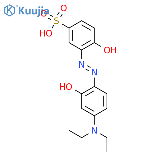 Benzenesulfonic acid, 3-((4-(diethylamino)-2-hydroxyphenyl)azo)-4-hydroxy- structure