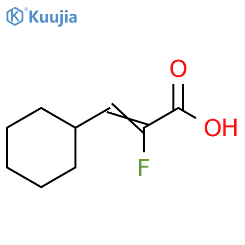3-cyclohexyl-2-fluoroprop-2-enoic acid structure