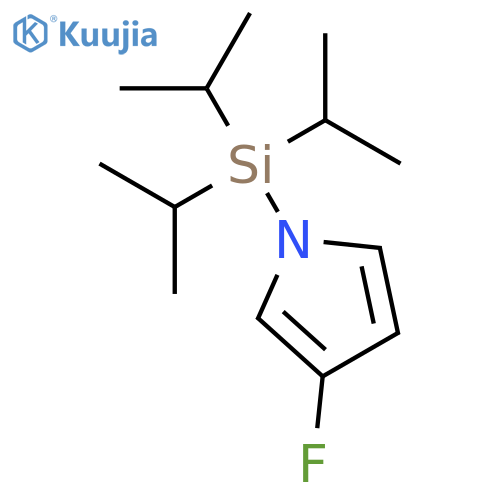 3-fluoro-1-[tris(propan-2-yl)silyl]-1H-pyrrole structure